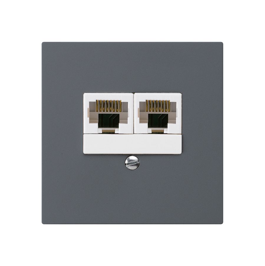 Boîte ENC kallysto 2×RJ45u séparé anthracite