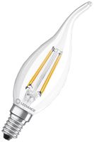 LED-Lampe LEDVANCE CLAS BA E14 4W 470lm 2700K Ø35×121mm BA11 klar