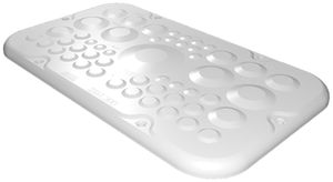 Flanschplatte Rittal AX, mit Membranen, 256×149mm, Kunststoff