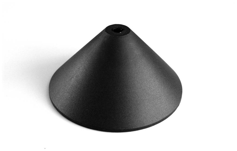 Baldachin MH Isolierstoff Ø120×60mm schwarz