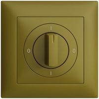 Kit frontale EDIZIOdue 0-1-0-1 88×88mm olive per interruttore rotativo