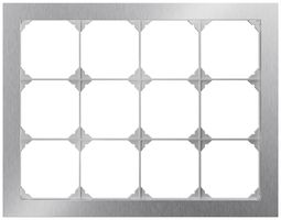 UP-Abdeckrahmen EDIZIO.liv prestige SNAPFIX® 3×4 274×214mm Edelstahl Cr