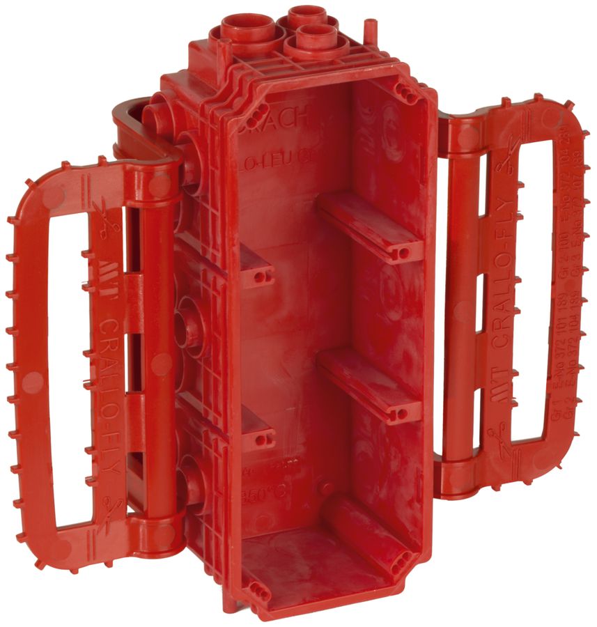 UP-Einlassdose MT Crallo-Fly Gr.I-I-I rot inkl.Dosenträger