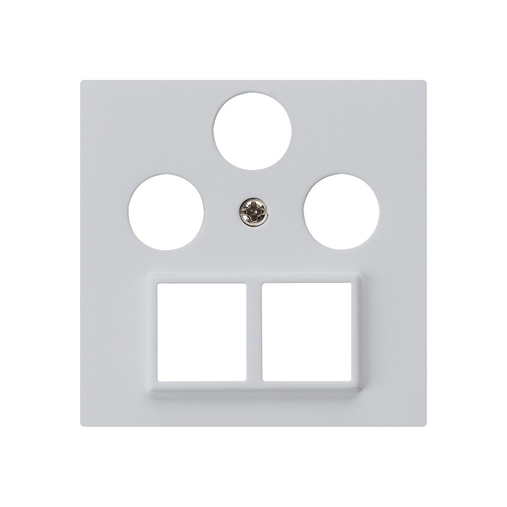 Frontplatte HMS kallysto für R/TV/SAT hellgrau