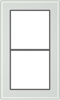 Cadre de recouvrement SIDUS 2×1 transparent