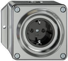 AP-Steckdose ELEMENT SNAPFIX® SCHUKO 16A 250V IP20 alu