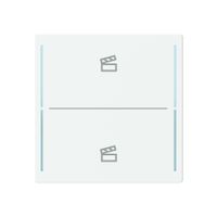 Tasterabdeckung ABB SIDUS touch 2-fach "Taster-Szene" weiss