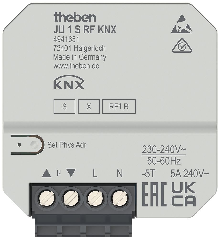 Modulo ampliamento KNX INC Theben JU 1 S RF 1-canale