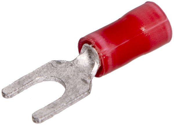 Quetschkabelschuh PLASTI-GRIP Gabelform M4 1.5mm² PVC rt