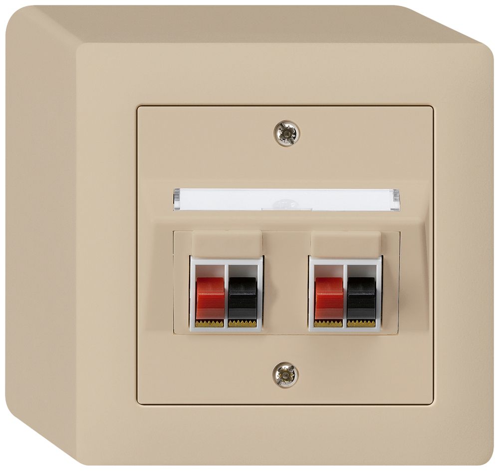 AP-Audiodose kallysto 2×beige Klemmanschluss für 2 LS