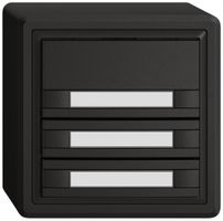 AP-KNX-Taster RGB EDIZIO.liv SNAPFIX® Temperaturfüh.o.LED Pap.3×T 2-Tbed.sz