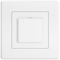 UP-Leuchtdruckschalter EDIZIO.liv SNAPFIX® 3/2L Seitenlinse LS weiss ws