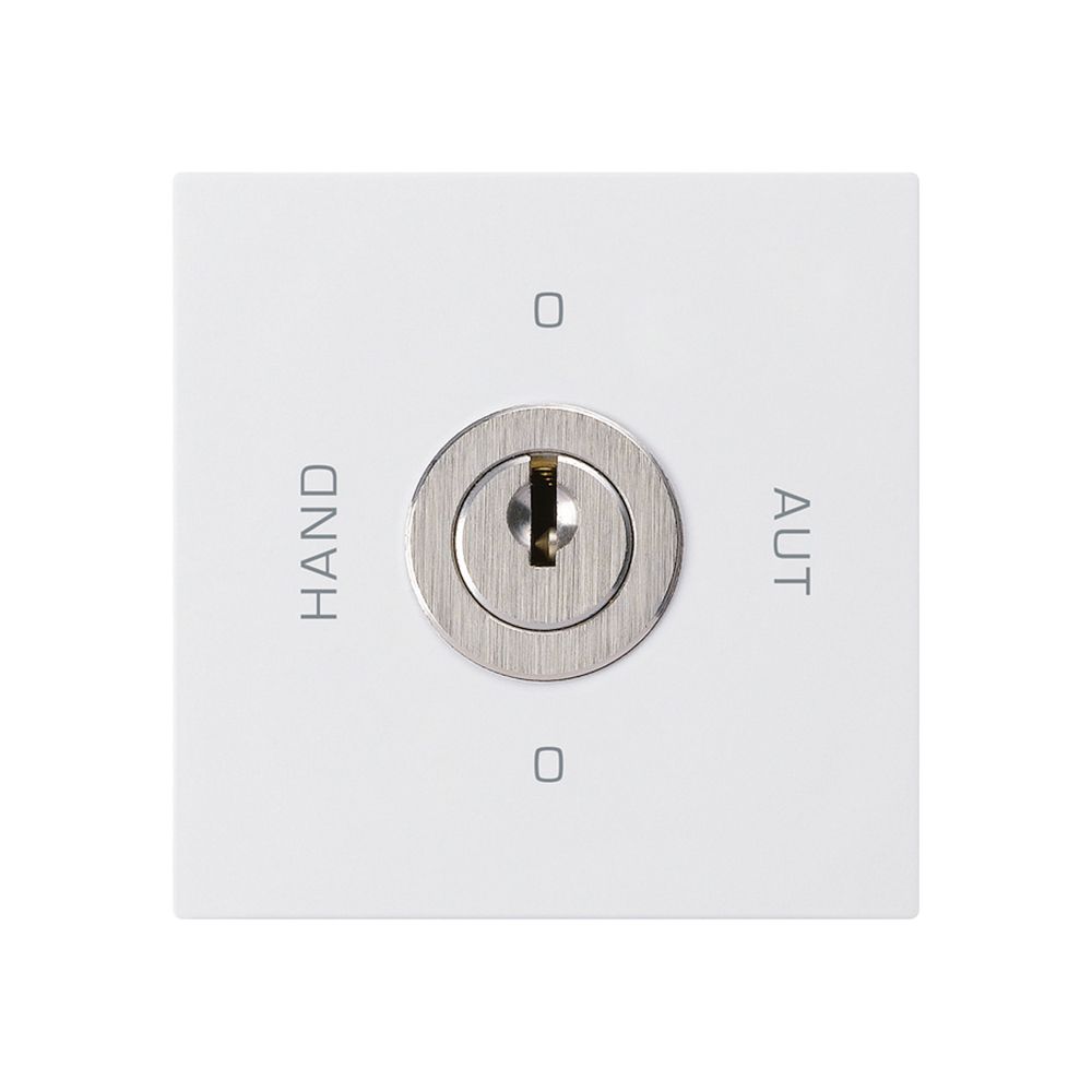 Einsatz zu Schlüsselschalter 0-Hand-0-Aut. kallysto 2/1L weiss mit Schloss