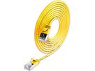 SLIM Patchkabel: U/FTP, 0.25m, gelb Cat.6A, LSOH,Klinke nicht brechbar,3.8mm