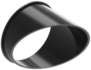 Blendbegrenzung DOTLUX SLIMtrack Aluminium Ø63×50mm schwarz schräg