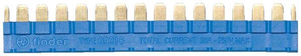 Kammbrücke Finder 093.16, 16-polig für Relaissockel 39/93, blau