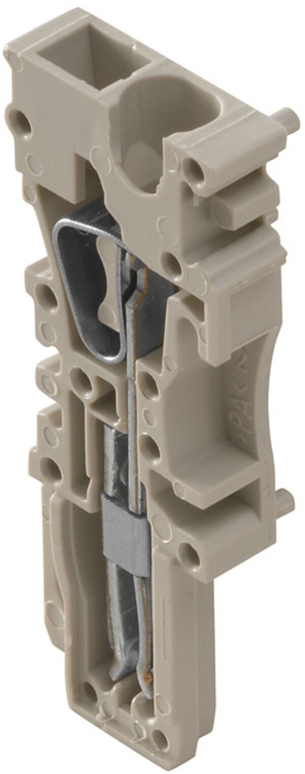 Fiche Weidmüller ZP 2.5/1AN ZA avec ergot connexion à ressort 2.5mm² 1L beige