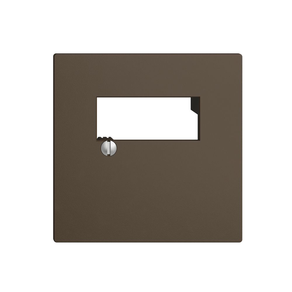 Plaque frontale 2×RJ45 coffee EDIZIOdue R&M swissline