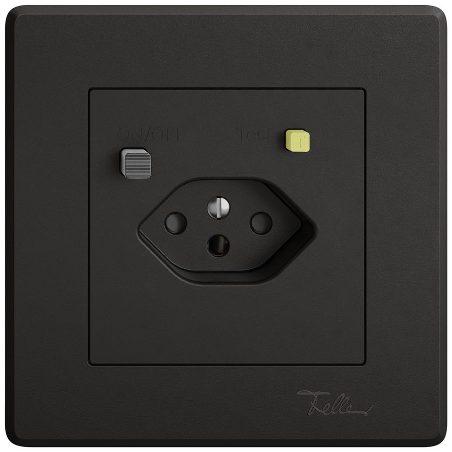 UP-Steckdose FI EDIZIO.liv  1×T13 mit Shutter sz