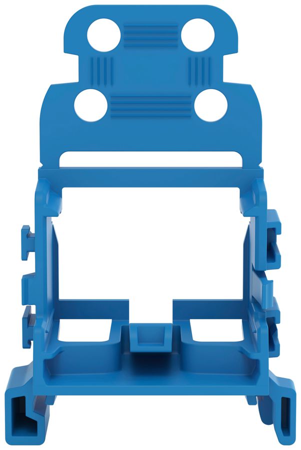 Adaptateur de fixation WAGO a.décharge de traction p.10×4mm² DIN35 bl