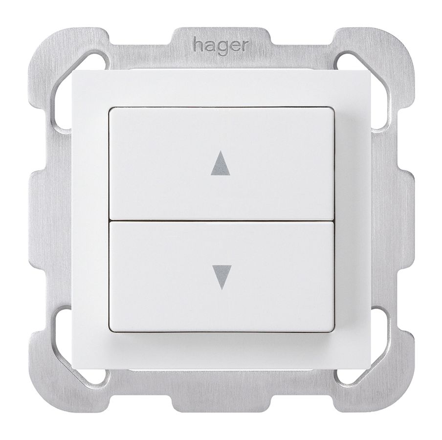 Interruttore per tapparelle INC kallysto con 2 tasti di comando bianco