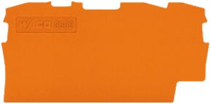 Abschlusswand WAGO TopJob-S orange 3P zu Serie 2002