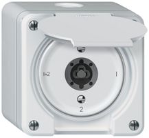 Interrupteur à clé AP robusto commutateur de série 16A 250V 86×86mm blanc