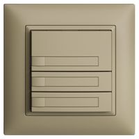 Pulsante KNX RGB INC EDUE FMI, 250mW, s.LED, c.carta, 3×pulsante, 1×tasto, sa