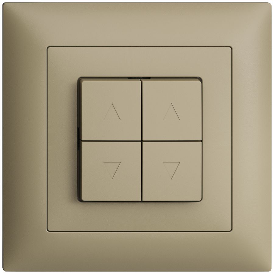 UP-Storenschalter EDIZIOdue FMI sand 2-Kanäle