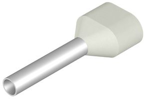 Capocorda doppio Weidmüller H isolato 2×0.75mm² 10mm bianco sciolto