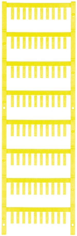 Marqueur de conducteur Weidmüller MultiCard SF p.Ø1…1.3mm 12×3.2mm PA66 jaune