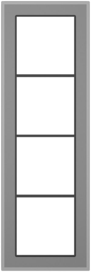 Abdeckrahmen SIDUS 4×1/1×4 grau