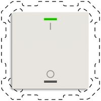 Poussoir KNX RGBW INC MDT TAL-6001B11.02S 1t/2a blanc mat "I/O"