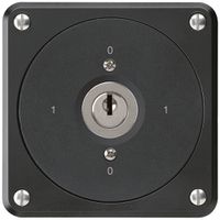 UP-Schlüsselschalter robusto ohne Klappdeckel 0/1P schwarz für Kombination