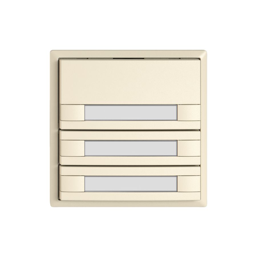 Pulsante KNX RGB EDIZIO.liv SNAPFIX® sensore temp.s.LED targ.3× com.2T cr