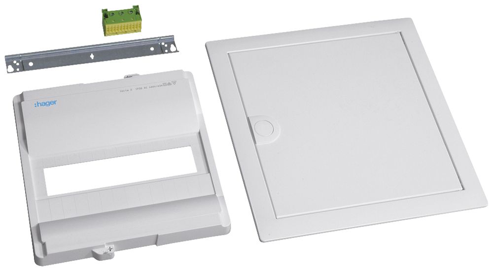 Kit de montage Hager volta avec cadre/porte 1-rangée