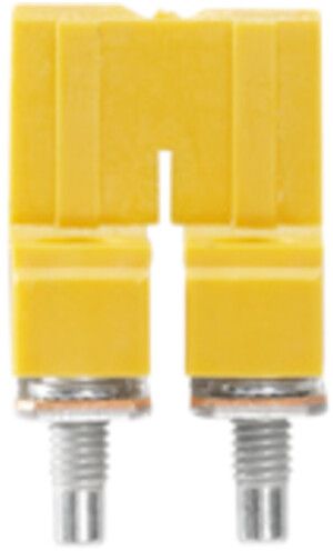 Connexion transversale Weidmüller WQV 6/2 vissé 2L pas 8mm isolé 57A jaune