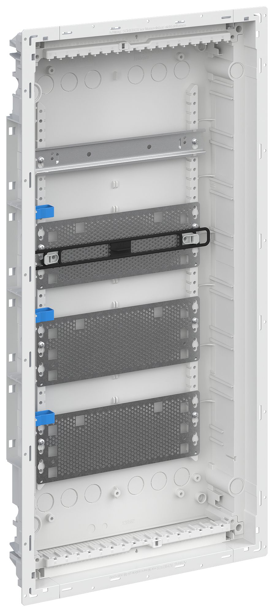 UP Multimedia-Verteiler ABB 4 reihig ohne Tür und Blendrahmen