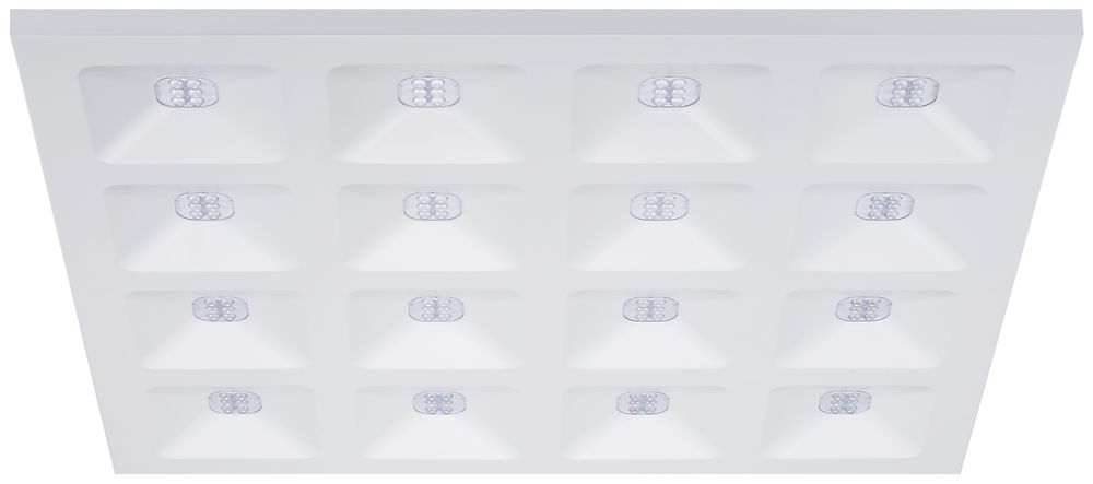 EB-LED-Deckenleuchte QUADRO DALI 600×600 36W 4450lm 830 weiss
