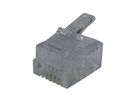Modular Stecker AMP RJ11 MP-66U-R-1