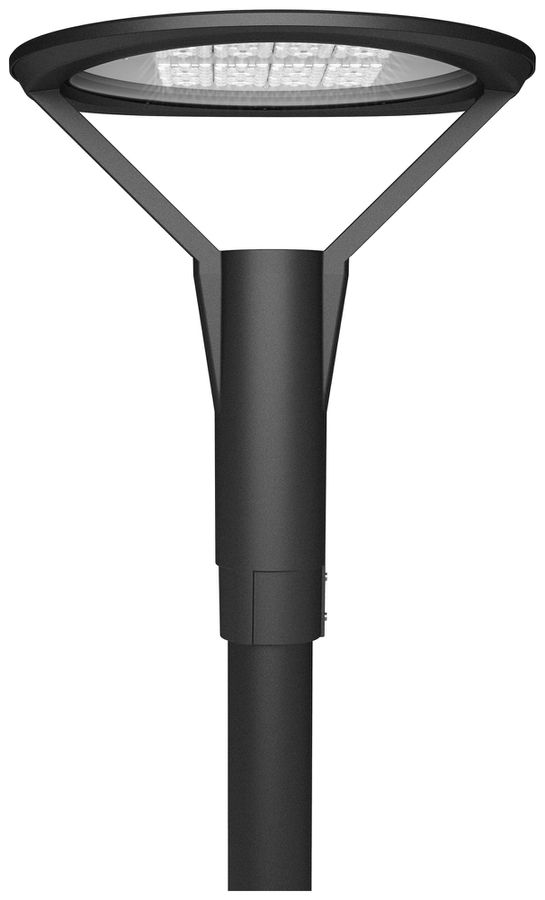 Lampione LED DOTLUX PLAZA 100W 11500lm 3000K IP66 1-10V nero