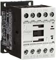 Leistungsschütz Hager 3P+1 Öffner 9A bei AC-3 Spulenspannung 230VAC