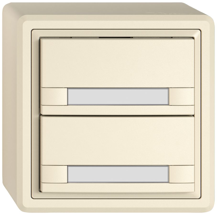 AP-Universaltaster EDIZIO.liv UNI SNAPFIX® 12…48V o.LED 2× Pap.cr