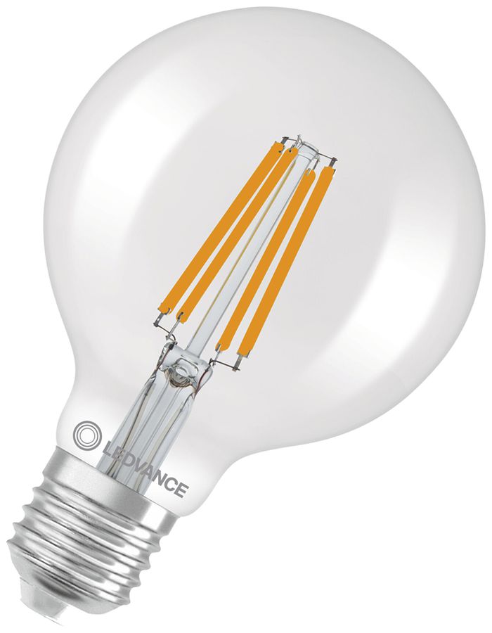 Lampe LED LEDVANCE CLAS GLOBE E27 3.8W 806lm 3000K Ø95×138mm clair