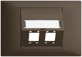 EB-Montageset EDIZIOdue BKE Schrägauslass 2×R&M Kat.5e/6/LC spezial, coffee