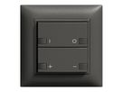 Frontset ON-OFF Dimmer 2K/2T ZEP EDIZIOdue schwarz