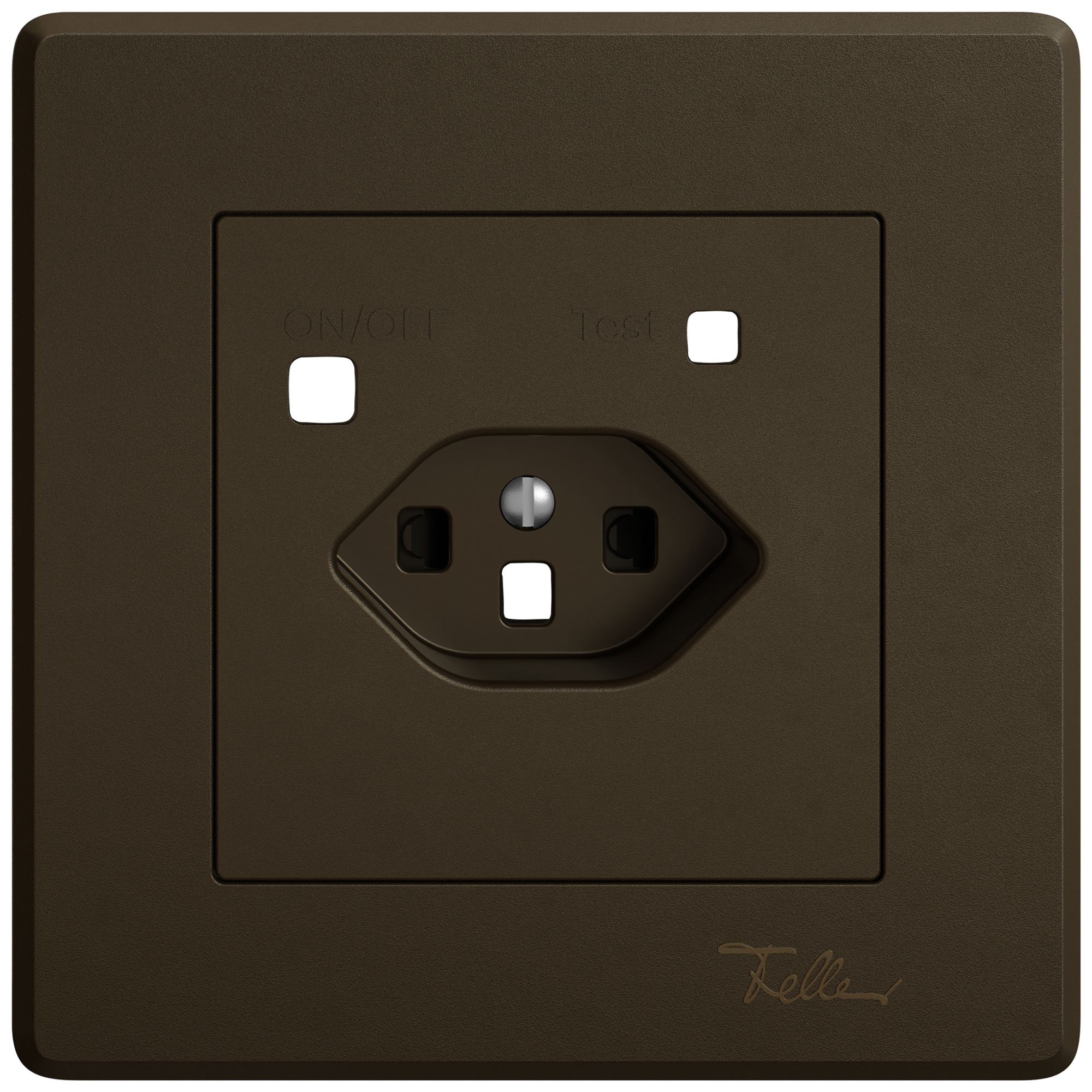 UP-Montageset EDIZIO.liv SNAPFIX® f.Fehlerstrom-Schutzsteckdose T23 Shutter br