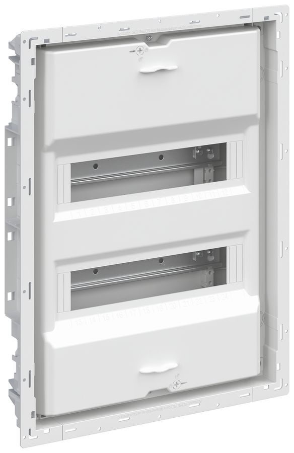 UP-Kleinverteiler ABB UK624NB, 2-reihig, 24TE, 480×367×95mm, weiss