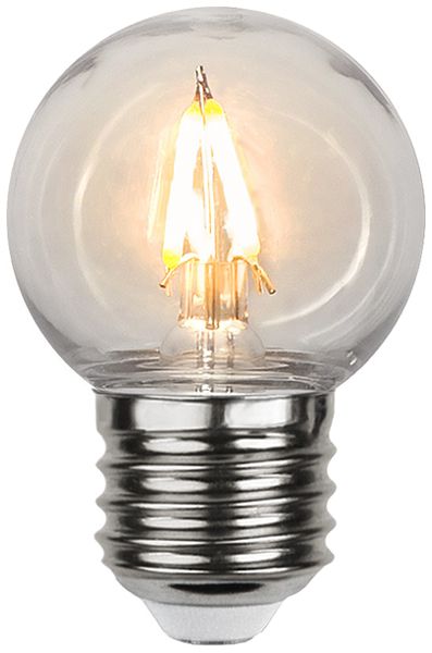 Lampe LED M. Schönenberger E27 0.6W 70lm 2200K 68mm G45 blanc