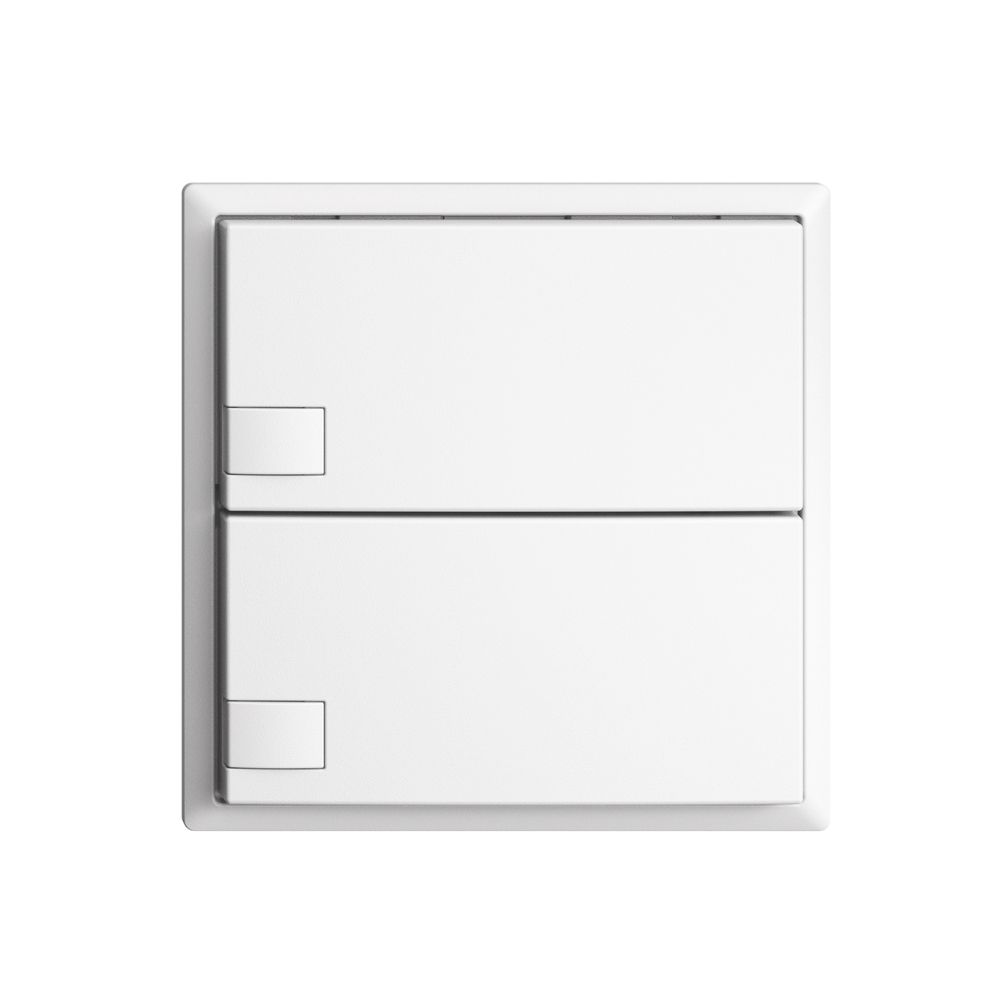 UP-Universaltaster 2×1T EDIZIOdue weiss, ohne LED